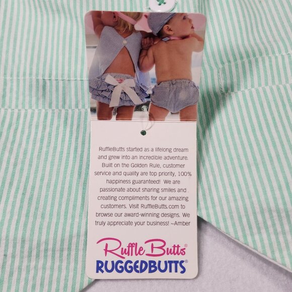 Ruffle Butts Toddler Seersucker Vest 3T Mint Easter Child Ring Bearer Wedding - Picture 8 of 14